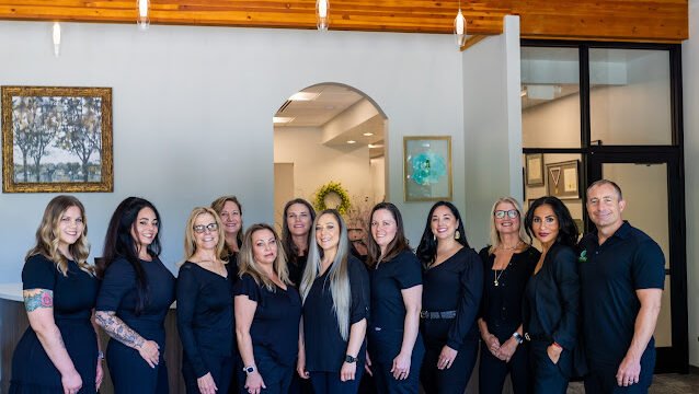 Team photo session at Grass Valley dentist Pine Hills Dentistry